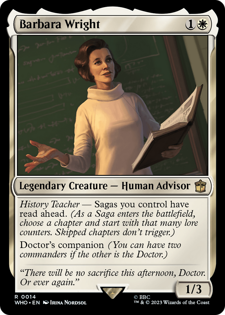 Barbara Wright [Doctor Who] | Exor Games Bridgewater