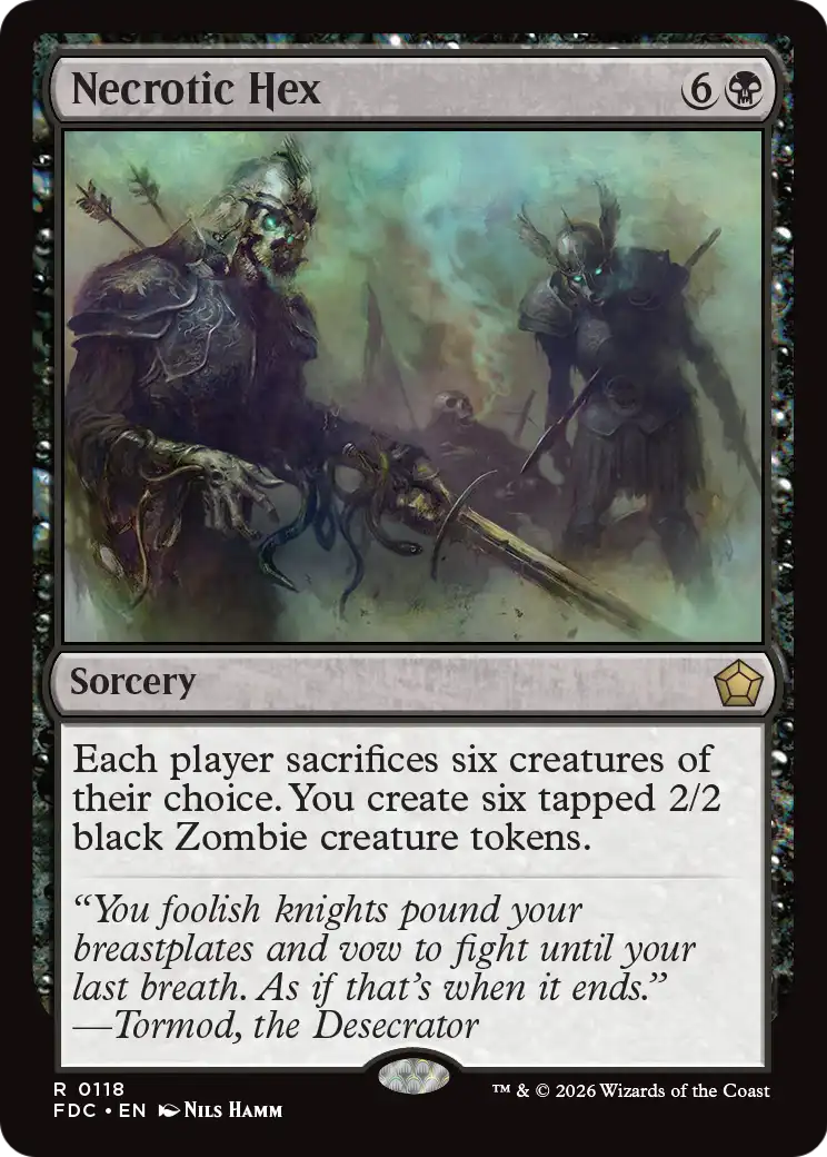 Necrotic Hex [Foundations Commander] | Exor Games Bridgewater
