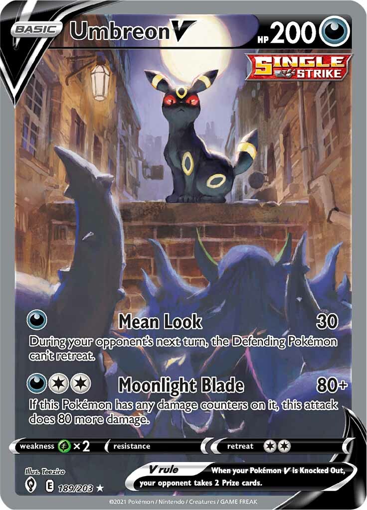 Umbreon V (189/203) [Sword & Shield: Evolving Skies] | Exor Games Bridgewater