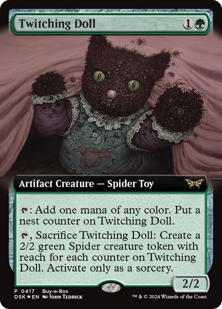 Twitching Doll (Extended Art) (Buy-a-box) [Duskmourn: House of Horror Promos] | Exor Games Bridgewater