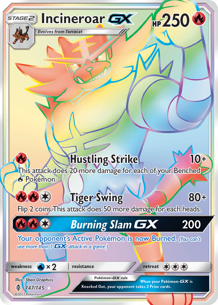 Incineroar GX (147/145) [Sun & Moon: Guardians Rising] | Exor Games Bridgewater