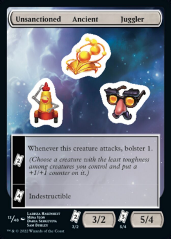 Unsanctioned Ancient Juggler [Unfinity Stickers] | Exor Games Bridgewater