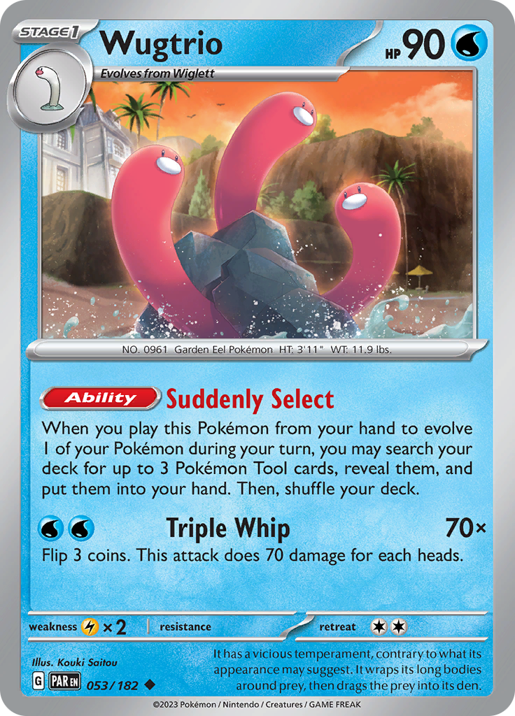 Wugtrio (053/182) [Scarlet & Violet: Paradox Rift] | Exor Games Bridgewater