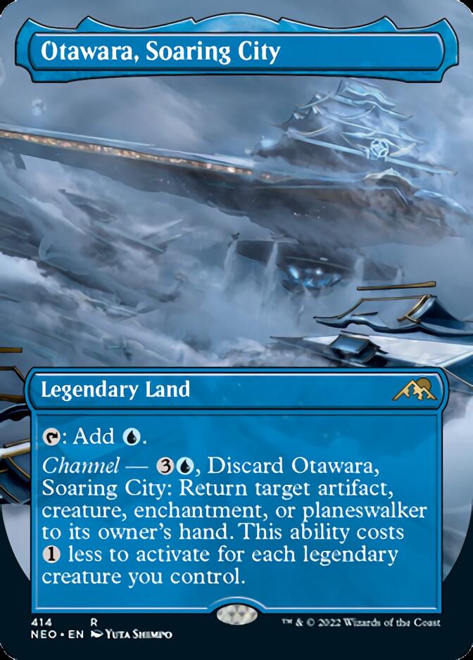 Otawara, Soaring City (Borderless Alternate Art) [Kamigawa: Neon Dynasty] | Exor Games Bridgewater