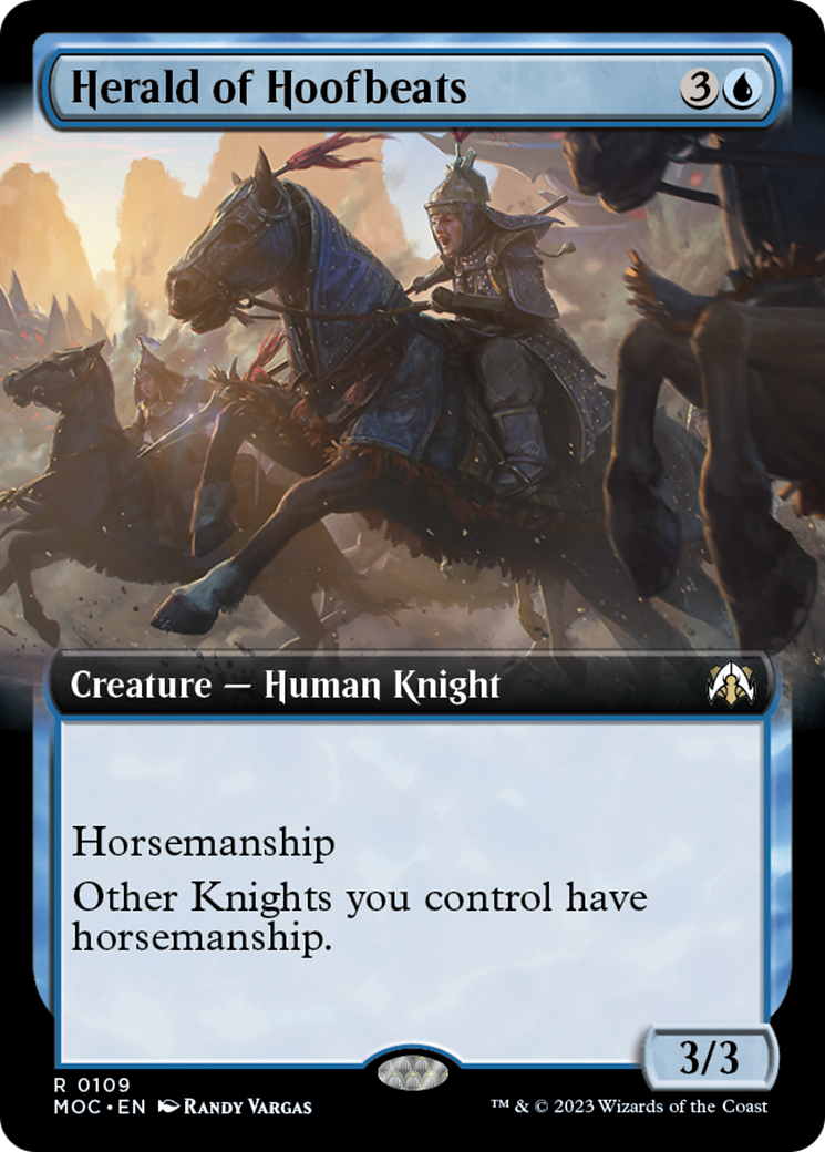 Herald of Hoofbeats (Extended Art) [March of the Machine Commander] | Exor Games Bridgewater