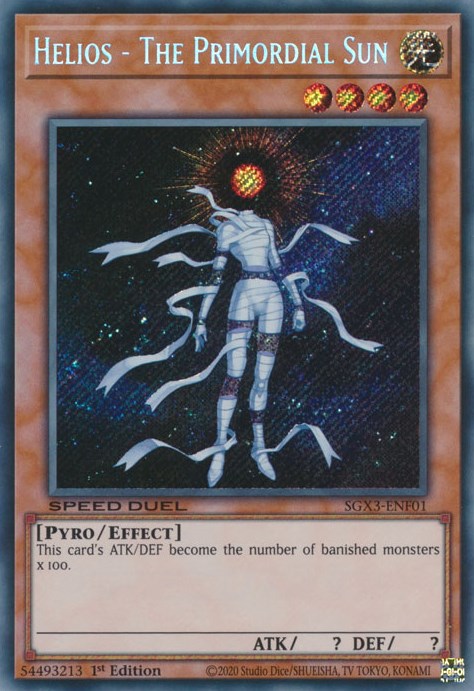 Helios - The Primordial Sun [SGX3-ENF01] Secret Rare | Exor Games Bridgewater