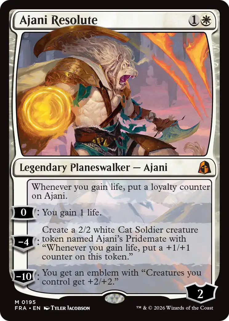 Ajani Resolute [Reality Fracture] | Exor Games Bridgewater