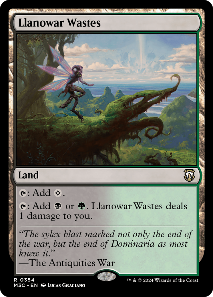 Llanowar Wastes (Ripple Foil) [Modern Horizons 3 Commander] | Exor Games Bridgewater