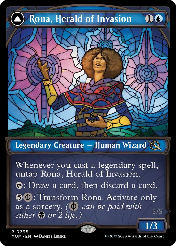 Rona, Herald of Invasion // Rona, Tolarian Obliterator (Showcase Planar Booster Fun) [March of the Machine] | Exor Games Bridgewater