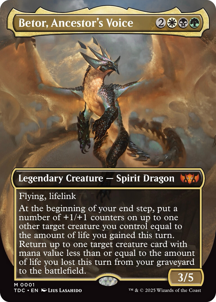 Betor, Ancestor's Voice (Borderless) [Tarkir: Dragonstorm Commander] | Exor Games Bridgewater