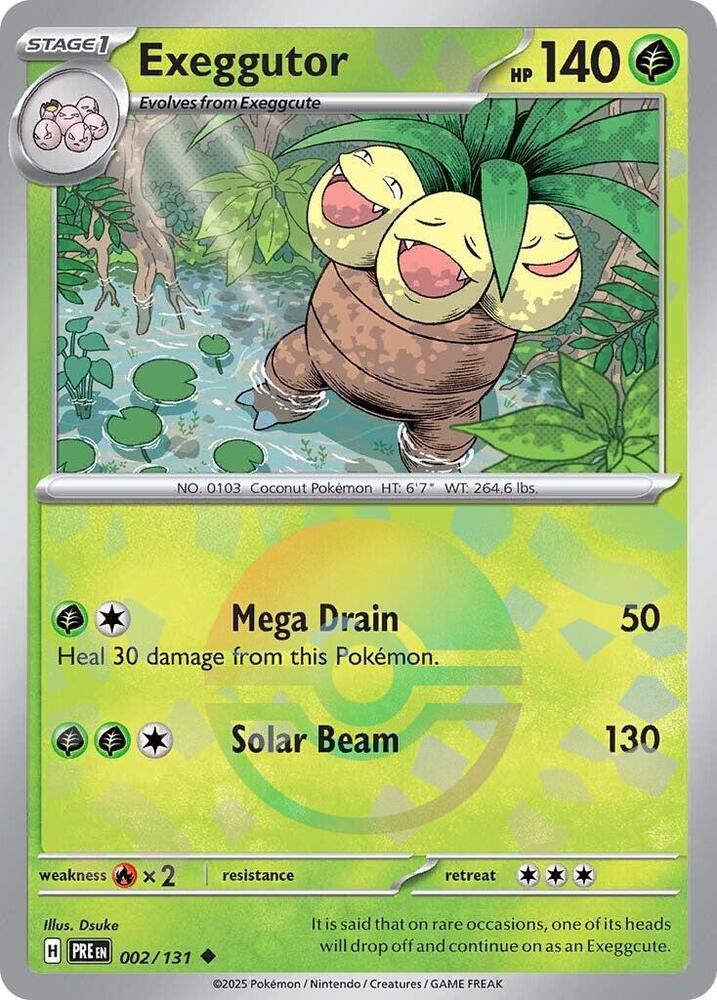 Exeggutor (002/131) (Poke Ball Pattern) [Scarlet & Violet: Prismatic Evolutions] | Exor Games Bridgewater