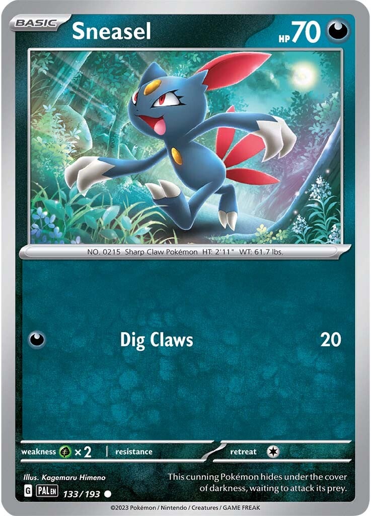 Sneasel (133/193) [Scarlet & Violet: Paldea Evolved] | Exor Games Bridgewater