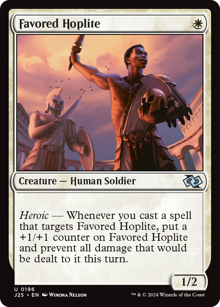 Favored Hoplite [Foundations Jumpstart] | Exor Games Bridgewater
