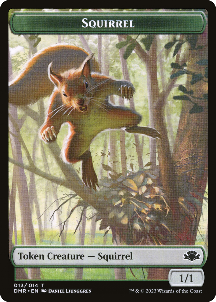 Squirrel Token [Dominaria Remastered Tokens] | Exor Games Bridgewater