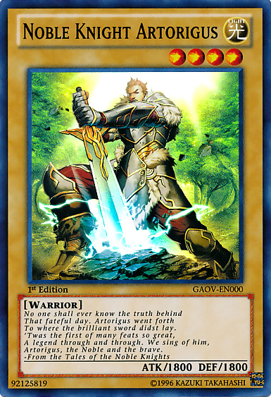 Noble Knight Artorigus [GAOV-EN000] Super Rare | Exor Games Bridgewater
