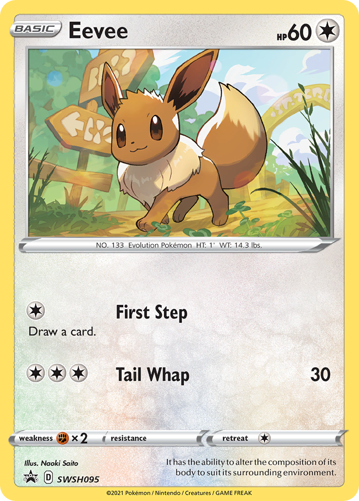 Eevee (SWSH095) [Sword & Shield: Black Star Promos] | Exor Games Bridgewater