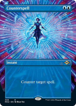 Counterspell (Borderless Alternate Art) [Modern Horizons 2] | Exor Games Bridgewater