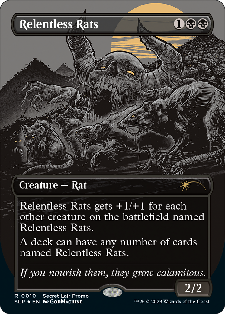 Relentless Rats (Borderless) [Secret Lair Showdown] | Exor Games Bridgewater