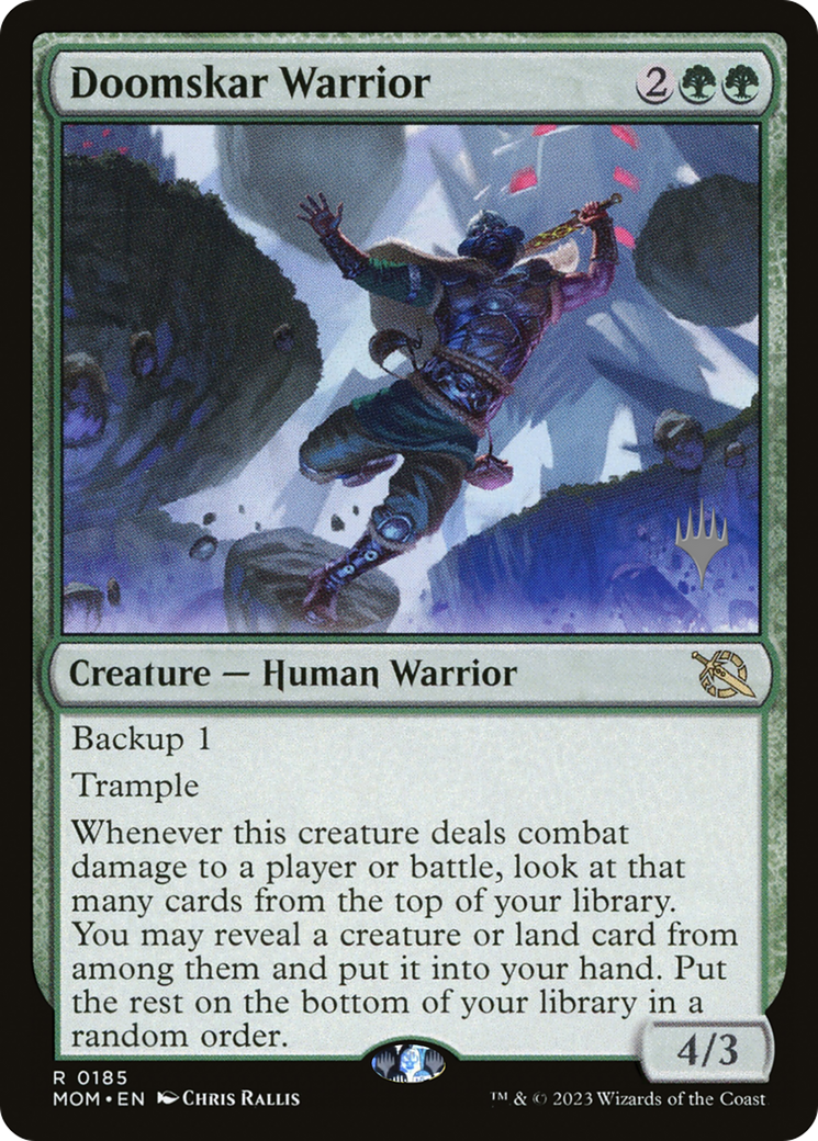 Doomskar Warrior (Promo Pack) [March of the Machine Promos] | Exor Games Bridgewater