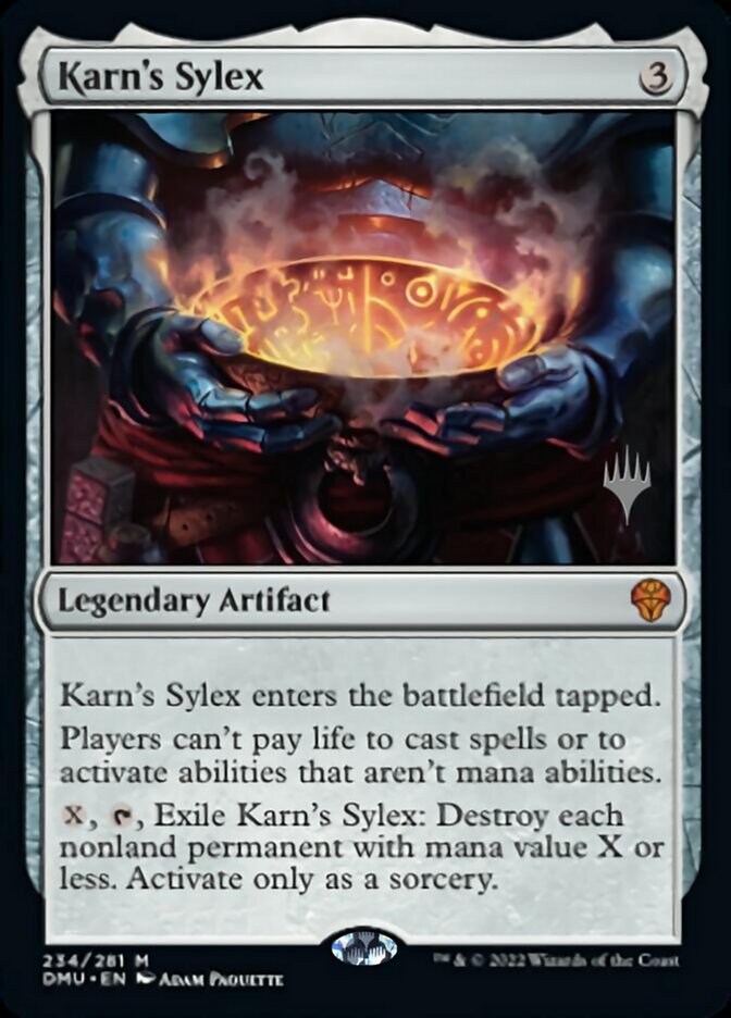 Karn's Sylex (Promo Pack) [Dominaria United Promos] | Exor Games Bridgewater