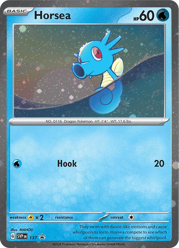 Horsea (SVP137) (Cosmo Holo) [Scarlet & Violet Promo Cards] | Exor Games Bridgewater