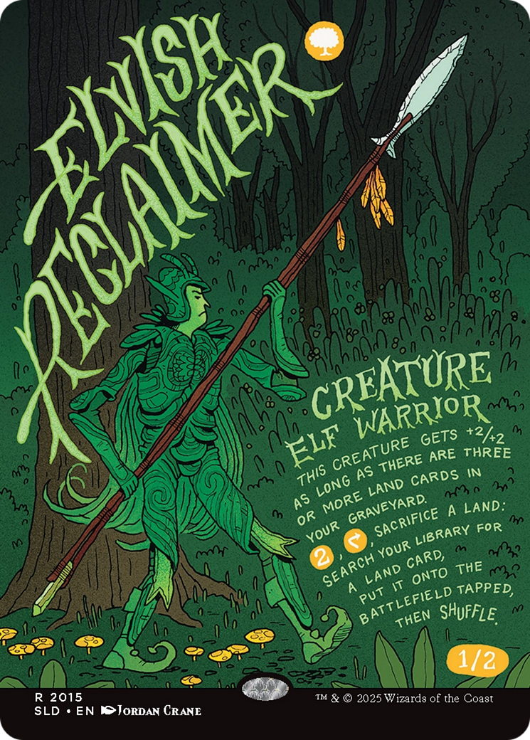 Elvish Reclaimer (Rainbow Foil) [Secret Lair Drop Series] | Exor Games Bridgewater