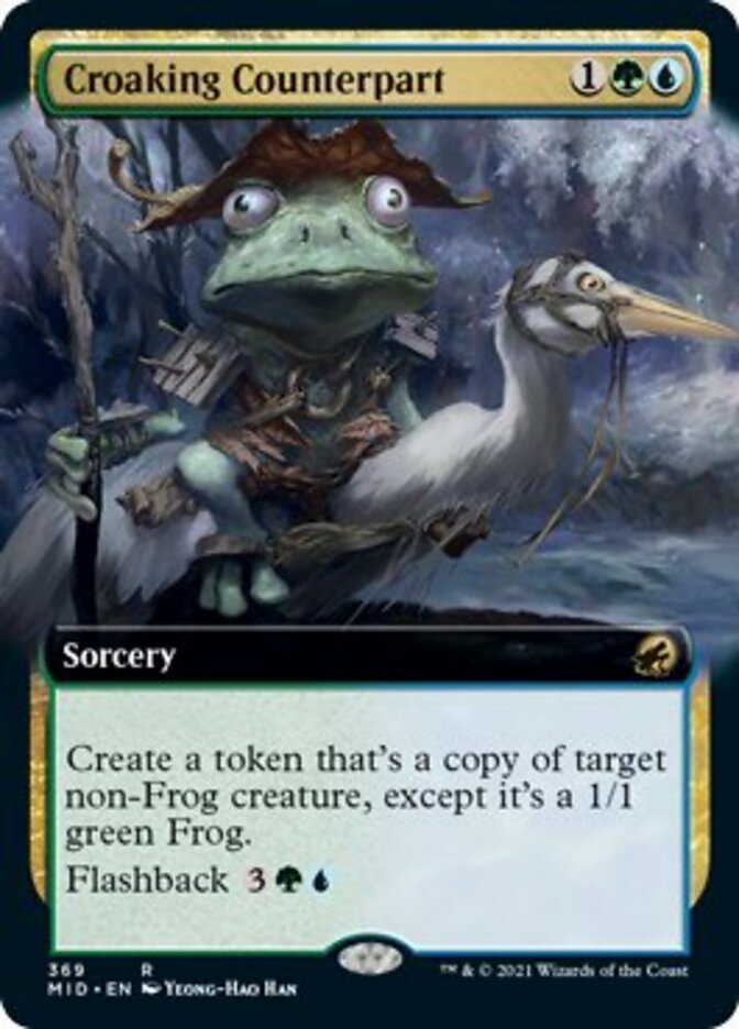 Croaking Counterpart (Extended Art) [Innistrad: Midnight Hunt] | Exor Games Bridgewater