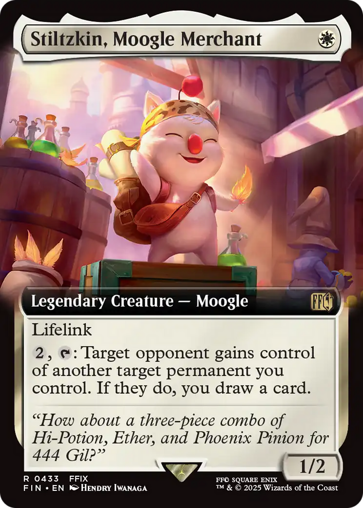 Stiltzkin, Moogle Merchant (Extended Art) [FINAL FANTASY] | Exor Games Bridgewater