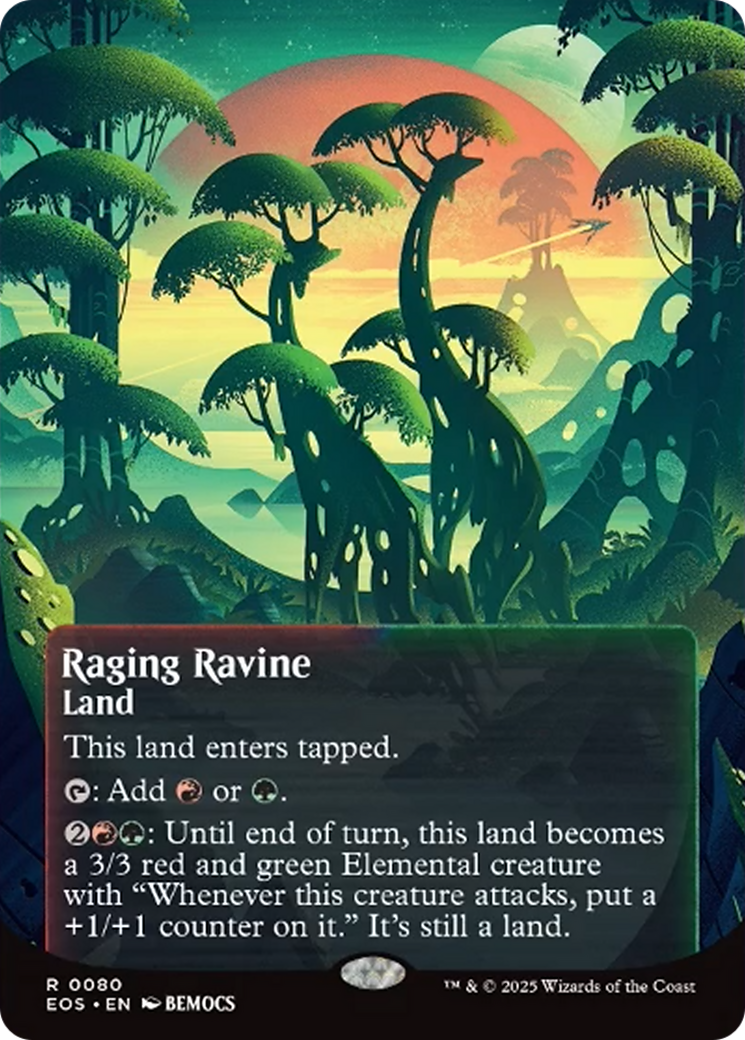 Raging Ravine (0080) (Borderless) [Edge of Eternities: Stellar Sights] | Exor Games Bridgewater