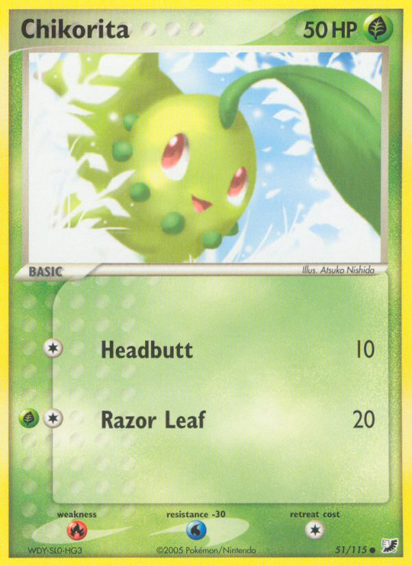 Chikorita (51/115) [EX: Unseen Forces] | Exor Games Bridgewater