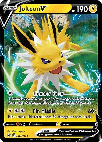 Jolteon V (SWSH151) [Sword & Shield: Black Star Promos] | Exor Games Bridgewater