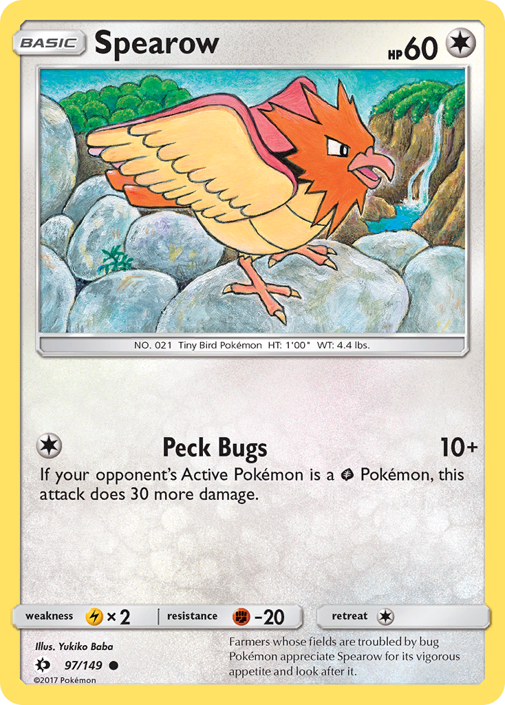 Spearow (97/149) [Sun & Moon: Base Set] | Exor Games Bridgewater