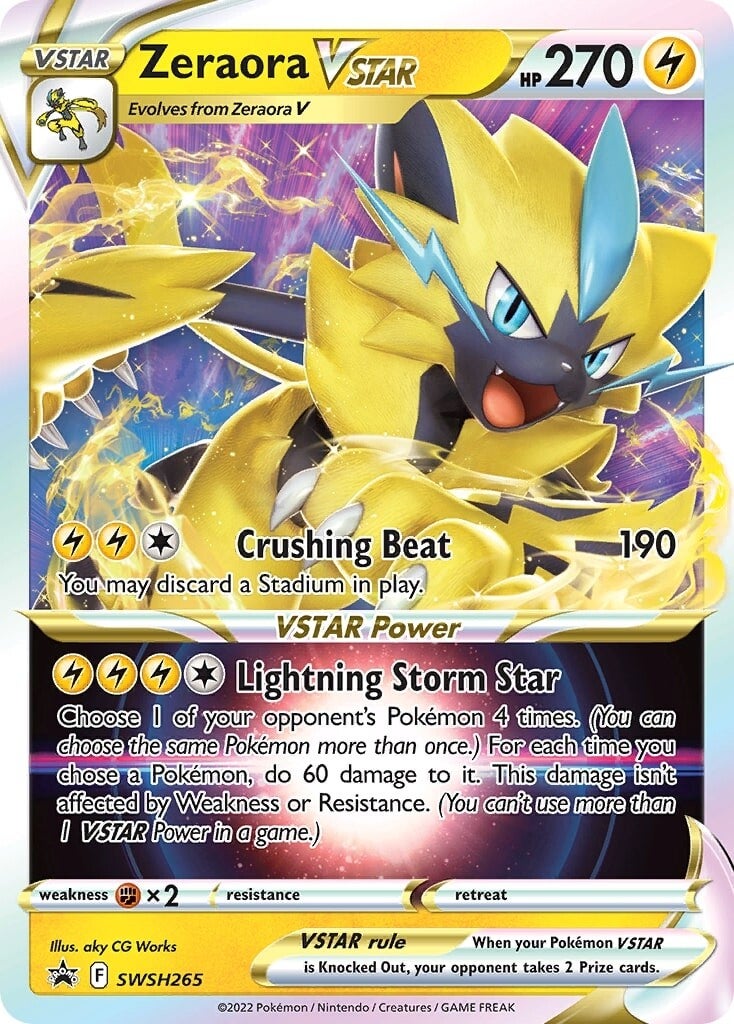 Zeraora VSTAR (SWSH265) (Jumbo Card) [Sword & Shield: Black Star Promos] | Exor Games Bridgewater