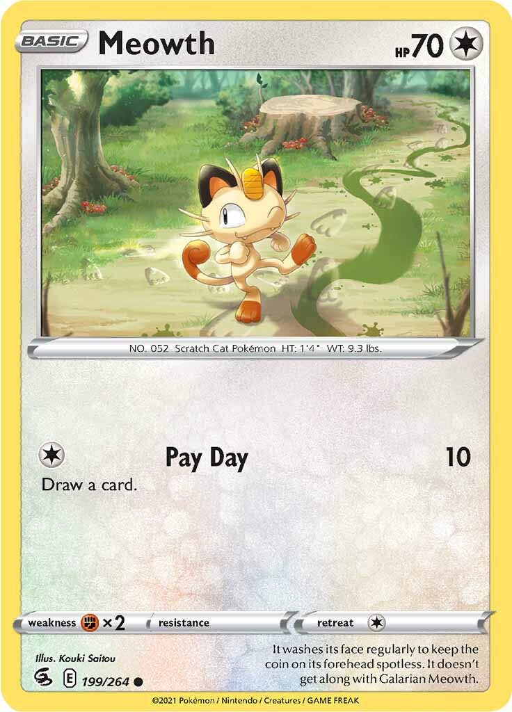 Meowth (199/264) [Sword & Shield: Fusion Strike] | Exor Games Bridgewater