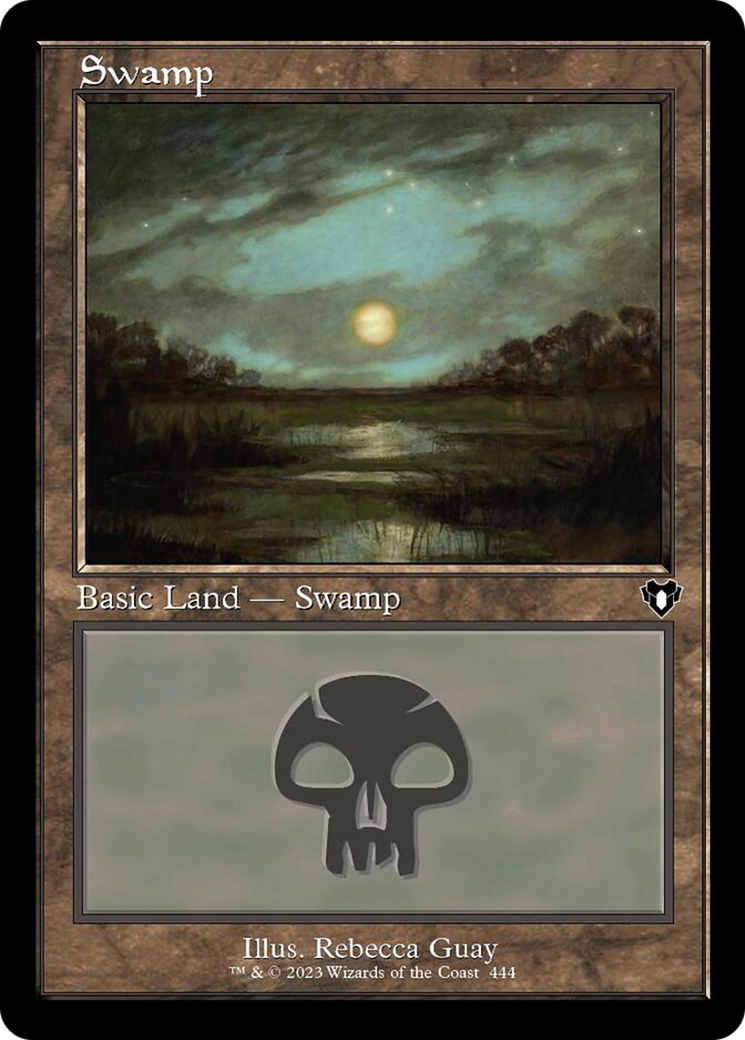 Swamp (444) (Retro) [Commander Masters] | Exor Games Bridgewater