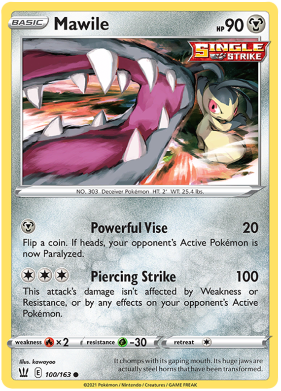 Mawile (100/163) [Sword & Shield: Battle Styles] | Exor Games Bridgewater