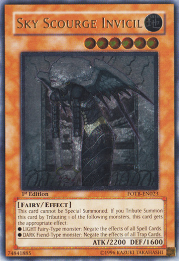 Sky Scourge Invicil [FOTB-EN023] Ultimate Rare | Exor Games Bridgewater