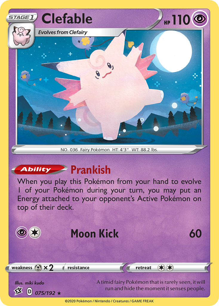 Clefable (075/192) [Sword & Shield: Rebel Clash] | Exor Games Bridgewater