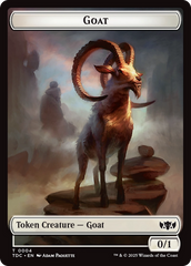 Plant // Goat Double-Sided Token [Tarkir: Dragonstorm Commander Tokens] | Exor Games Bridgewater