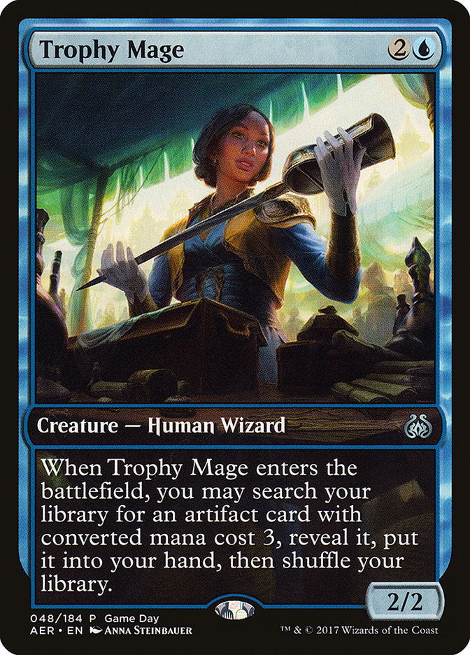 Trophy Mage (Game Day) [Aether Revolt Promos] | Exor Games Bridgewater