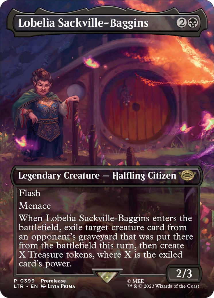 Lobelia Sackville-Baggins (Borderless Alternate Art) [The Lord of the Rings: Tales of Middle-Earth] | Exor Games Bridgewater