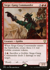 Siege-Gang Commander [Phyrexia: All Will Be One Commander] | Exor Games Bridgewater