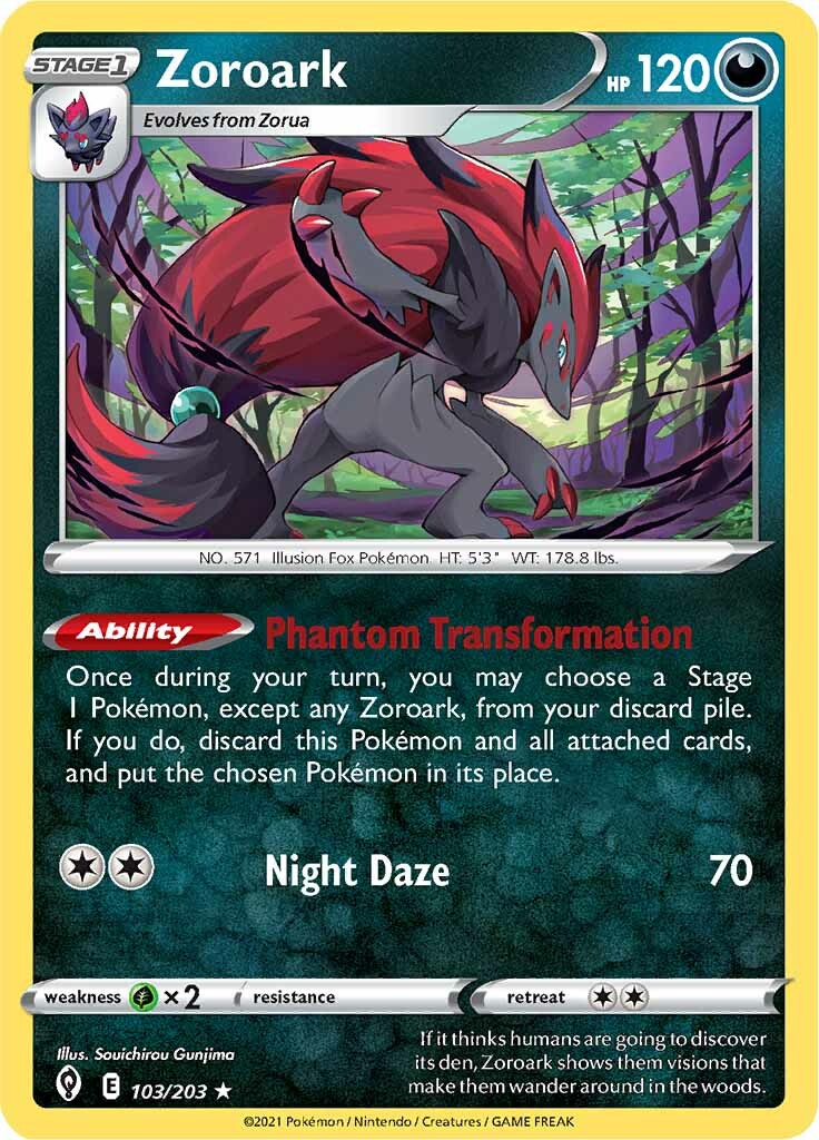 Zoroark (103/203) [Sword & Shield: Evolving Skies] | Exor Games Bridgewater