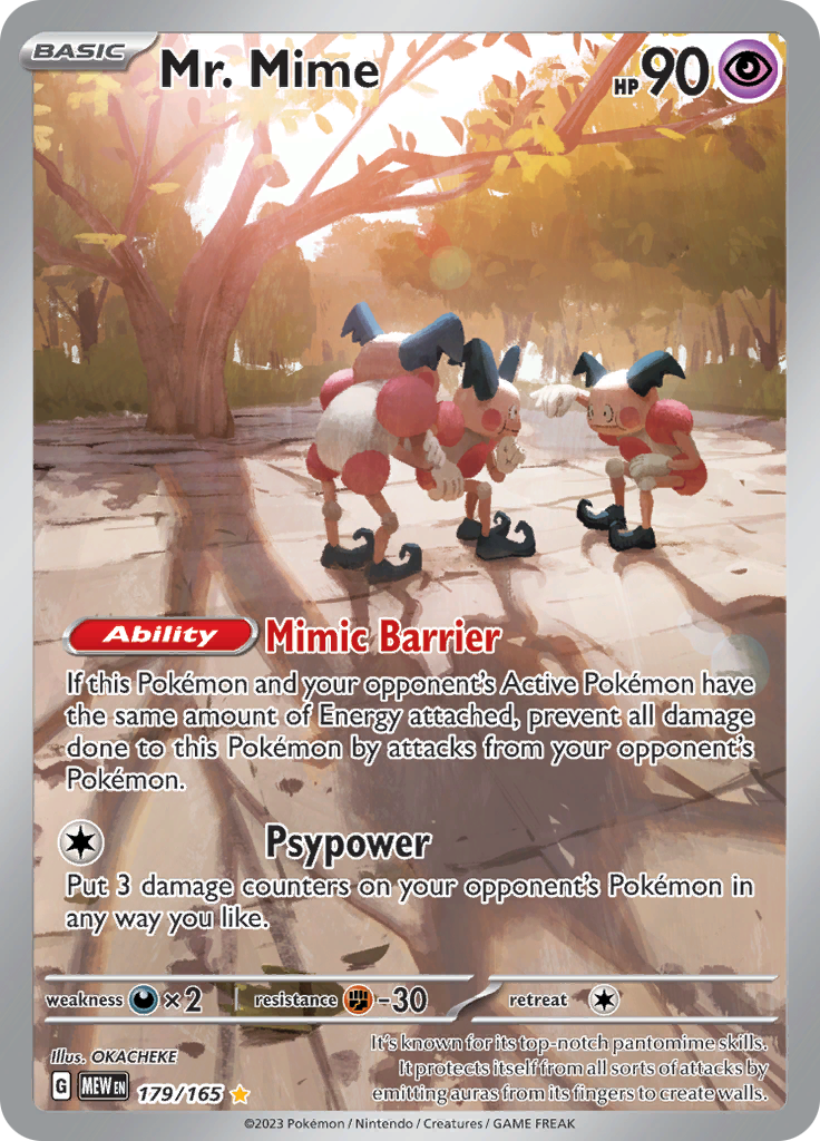 Mr. Mime (179/165) [Scarlet & Violet 151] | Exor Games Bridgewater