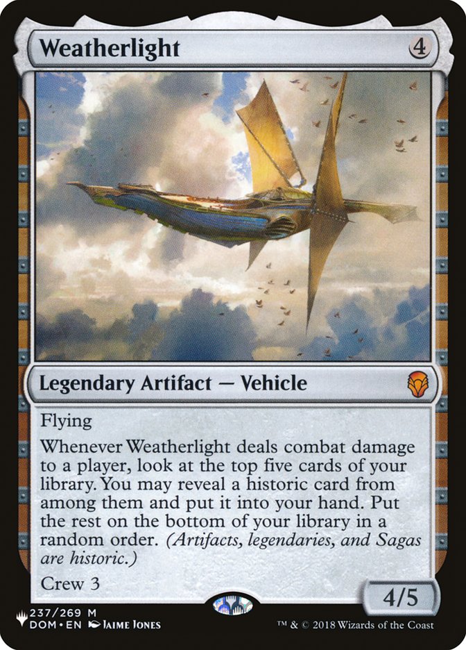 Weatherlight [The List] | Exor Games Bridgewater