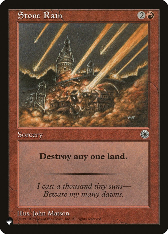 Stone Rain [The List] | Exor Games Bridgewater