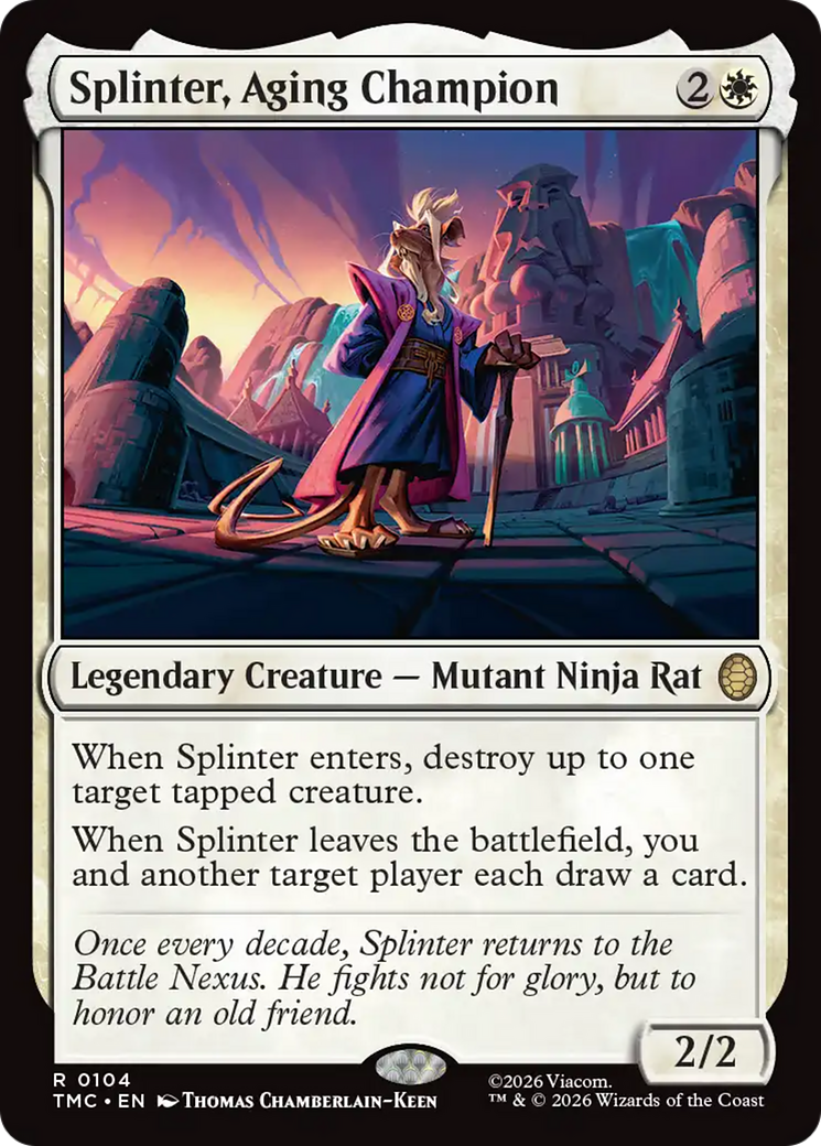 Splinter, Aging Champion [Teenage Mutant Ninja Turtles Commander] | Exor Games Bridgewater