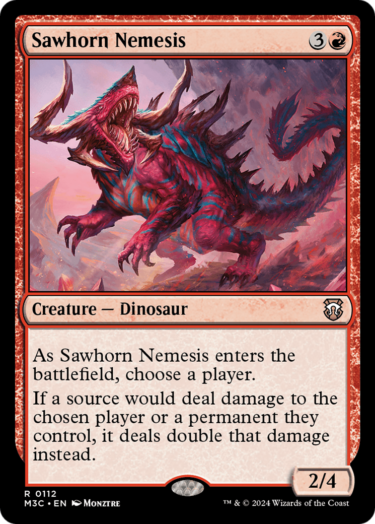 Sawhorn Nemesis [Modern Horizons 3 Commander] | Exor Games Bridgewater