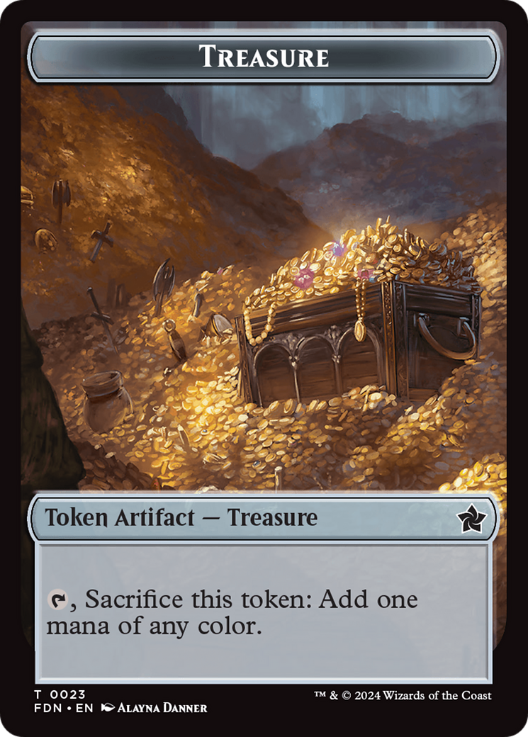 Food // Treasure Double-Sided Token [Foundations Tokens] | Exor Games Bridgewater