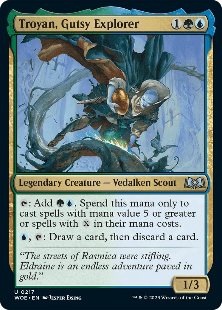 Troyan, Gutsy Explorer [Wilds of Eldraine] | Exor Games Bridgewater